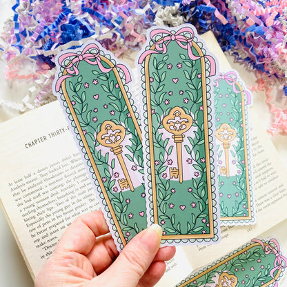 Secret Garden Framed Die Cut Bookmark