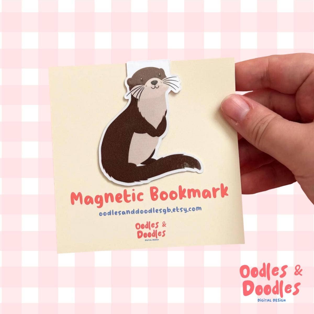 Otter Magnetic Bookmark | Gift for Readers | Fun Page Marker