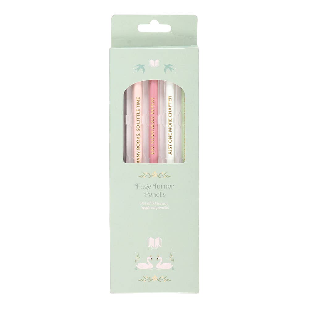 Pack of 5 Book Inspired Pencils