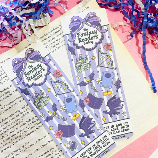 The Fantasy Readers Society Linen Bookmark