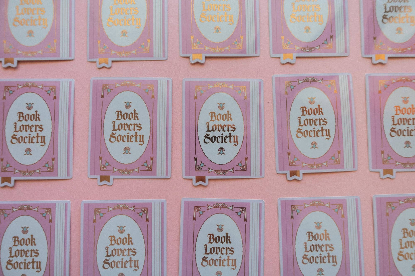 Book Society Sticker [with gold foil]