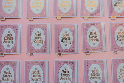 Book Society Sticker [with gold foil]