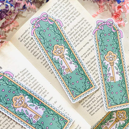 Secret Garden Framed Die Cut Bookmark