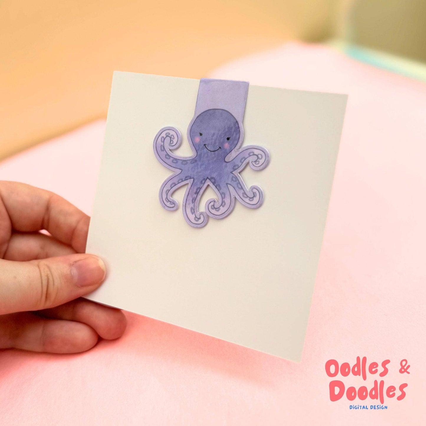 Purple Octopus Magnetic Bookmark | Under-The-Sea Page Marker