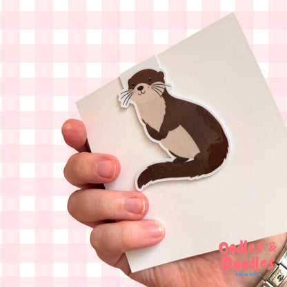Otter Magnetic Bookmark | Gift for Readers | Fun Page Marker
