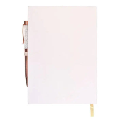 Luna Moth Daily Reflection Journal with Clear Quartz Pen
