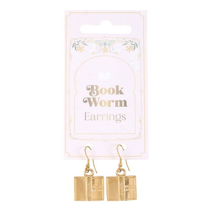 Book Worm Earrings