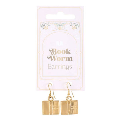 Book Worm Earrings