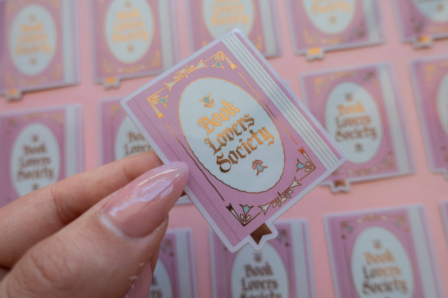 Book Society Sticker [with gold foil]