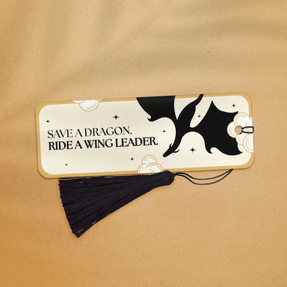Fourth Wing Save a Dragon, Ride a Wingleader Bookmark