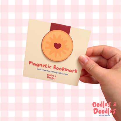 Jammie Dodger Biscuit Magnetic Bookmark: Bookworm Gift