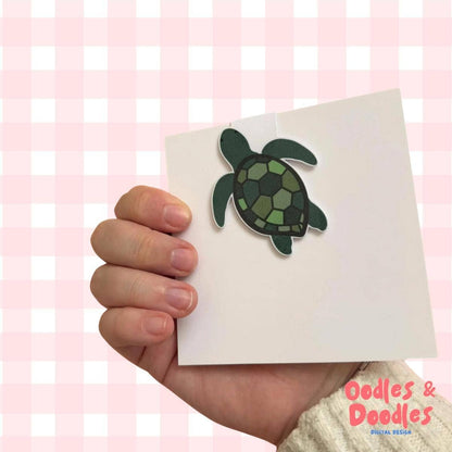 Turtle Magnetic Bookmark | Gift for Reader