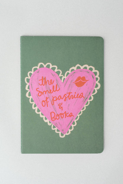 Rough Draft Notebook Set, Pastries and Books