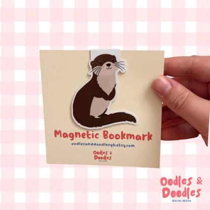 Otter Magnetic Bookmark | Gift for Readers | Fun Page Marker