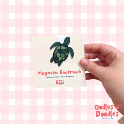 Turtle Magnetic Bookmark | Gift for Reader