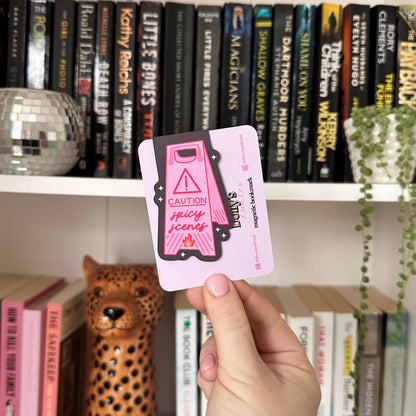 Spicy Scenes Magnetic Bookmark Pink Reading Gift