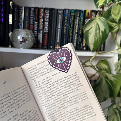 Evil Eye Heart Magnetic Bookmark Reading Gift