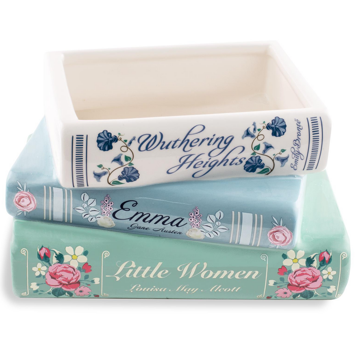 Planter, Stacked Books