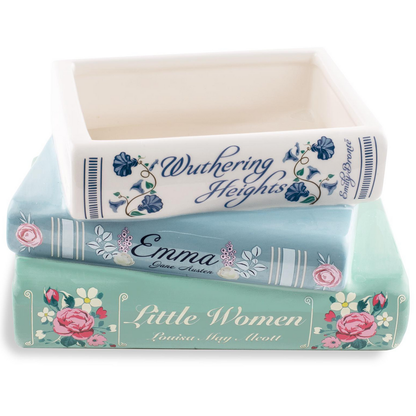 Planter, Stacked Books