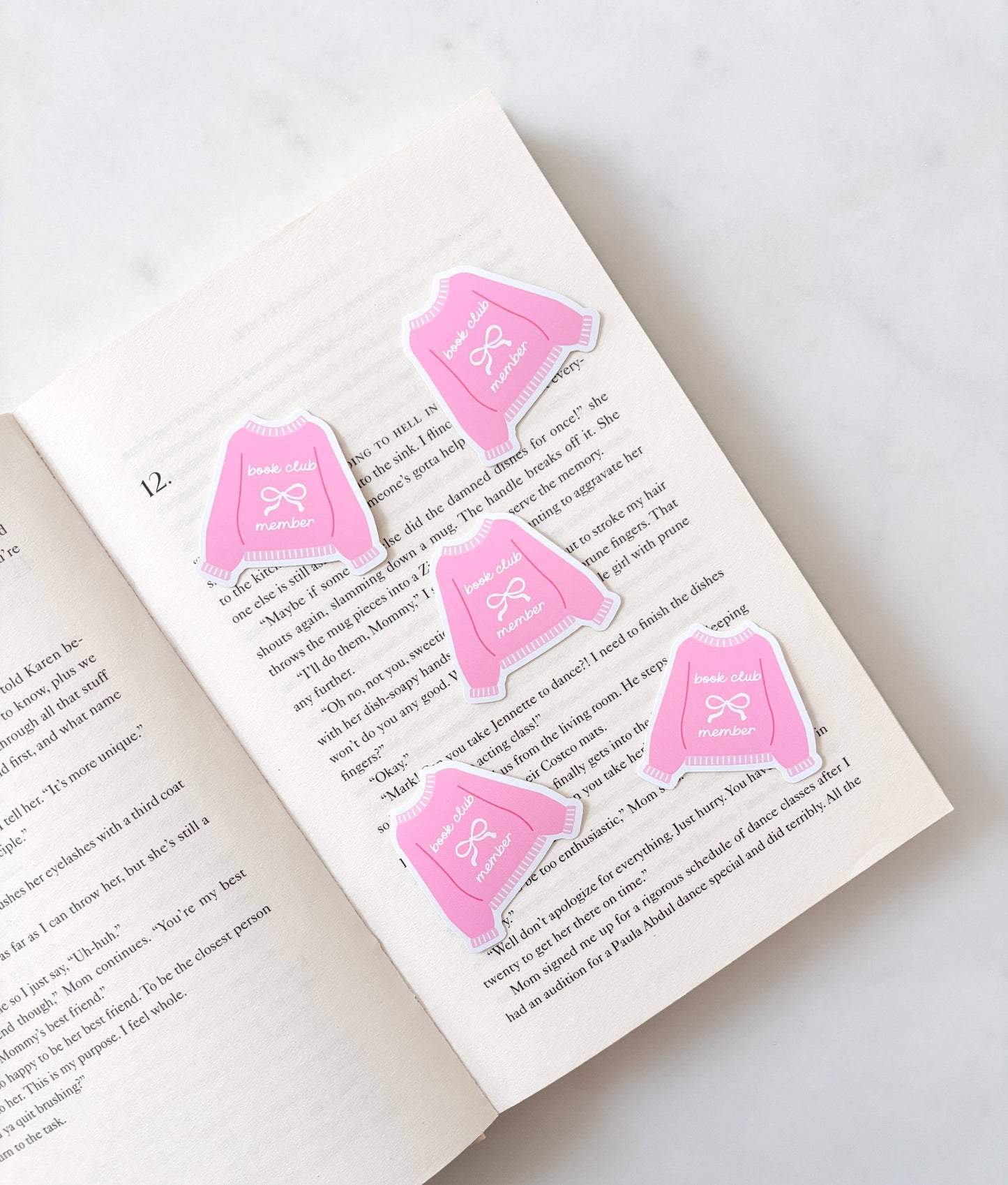 Book Club Member Sweater Sticker