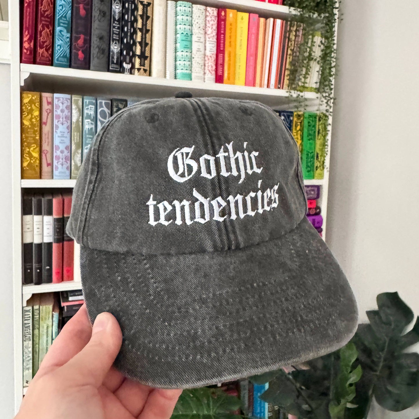 Gothic Tendencies Embroidered Hat – Vintage Black Cap