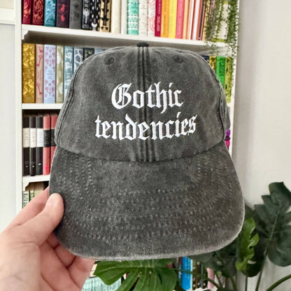 Gothic Tendencies Embroidered Hat – Vintage Black Cap