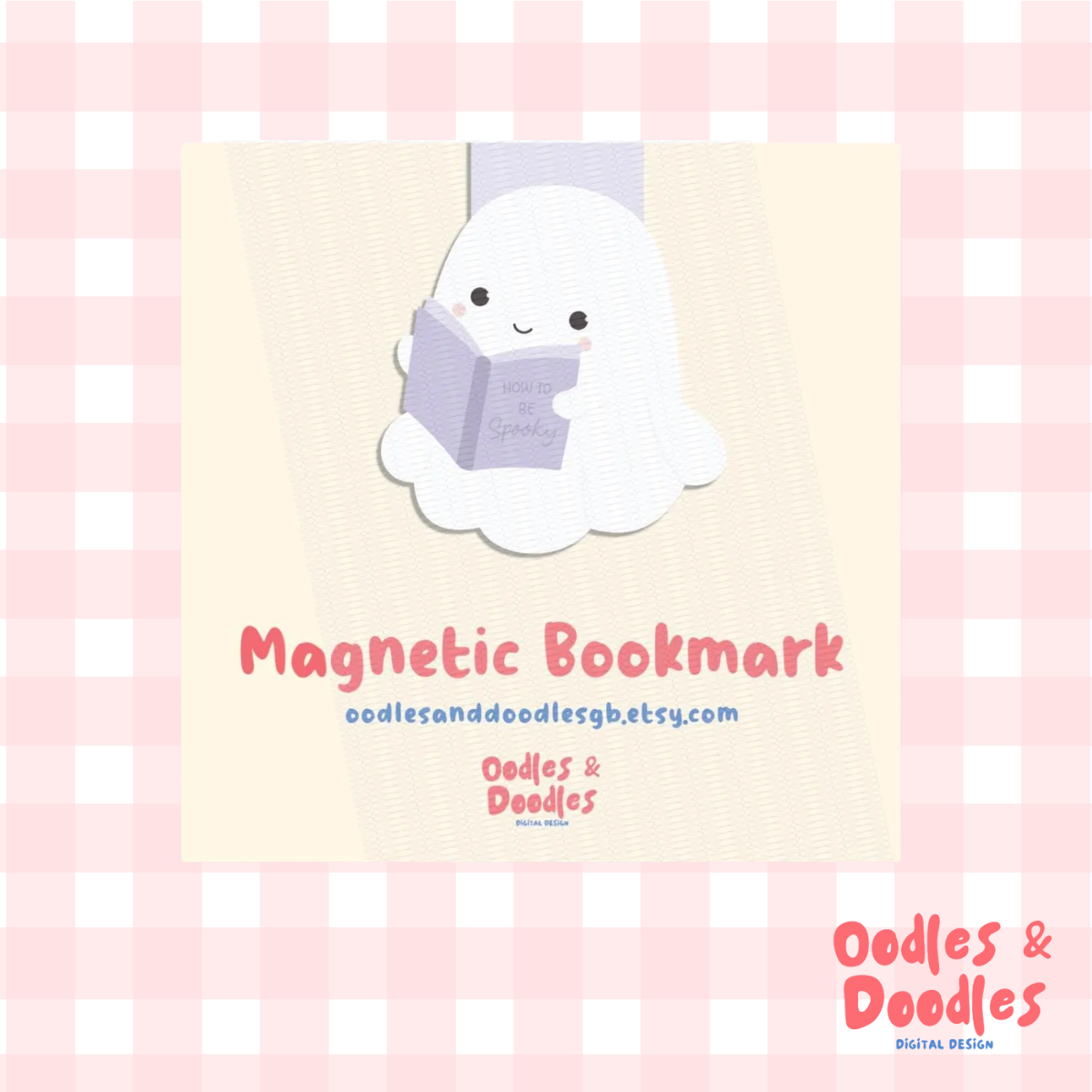 Reading Ghost Magnetic Bookmark