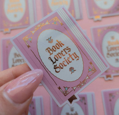 Book Society Sticker [with gold foil]