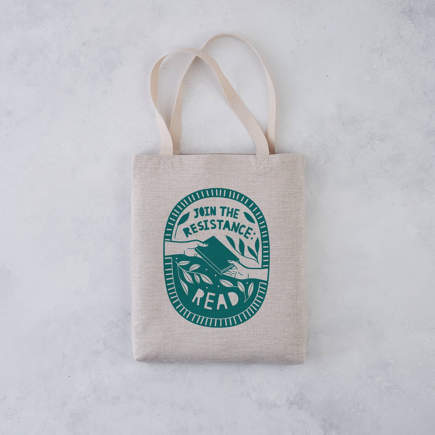 Join the Resistance. Read. Literary Tote Bag