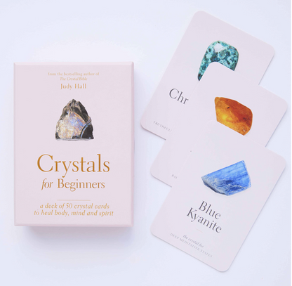 CRYSTALS FOR BEGINNERS CARD DECK BY JUDY HALL