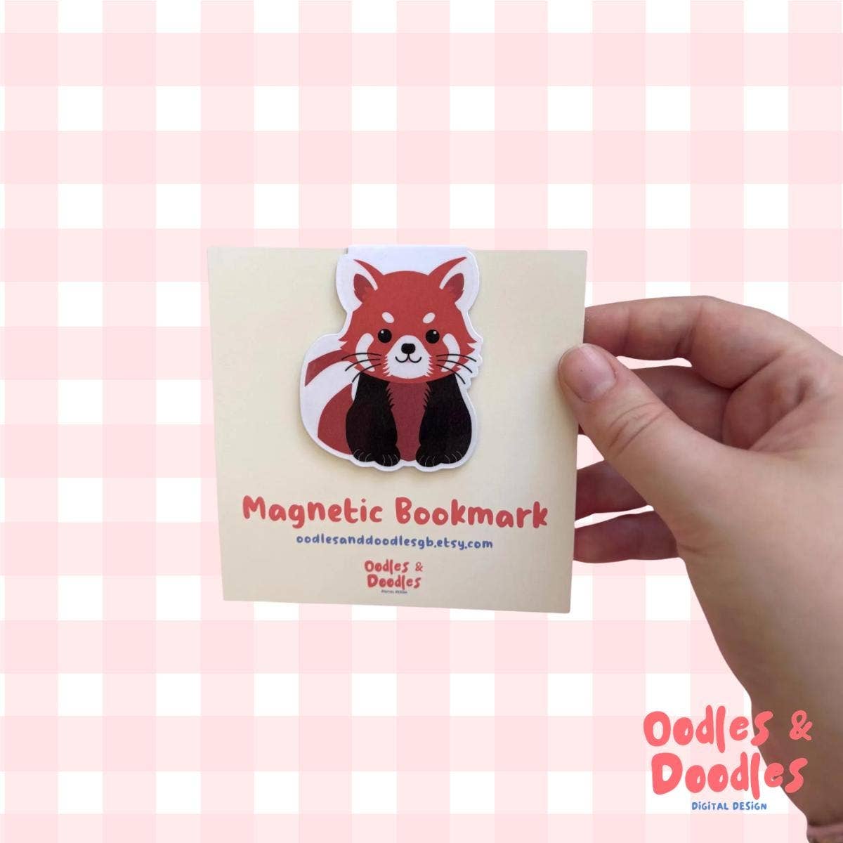 Red Panda Magnetic Bookmark | Gift for Readers