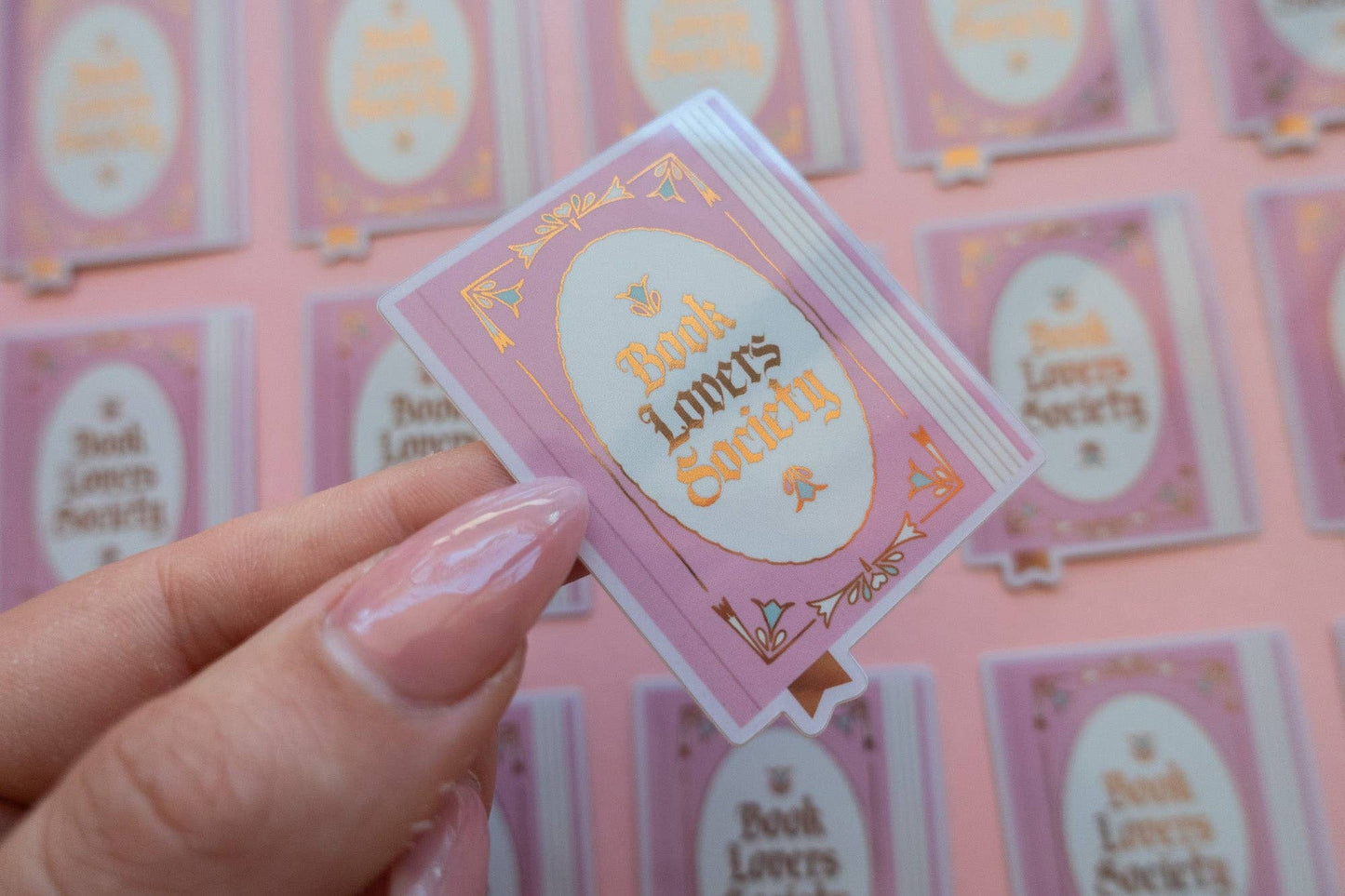 Book Society Sticker [with gold foil]