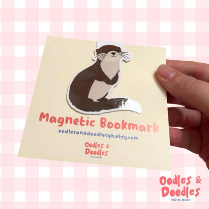 Otter Magnetic Bookmark | Gift for Readers | Fun Page Marker