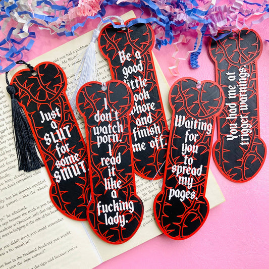 3D Printed Spicy Romance Willy Bookmarks with tassel 