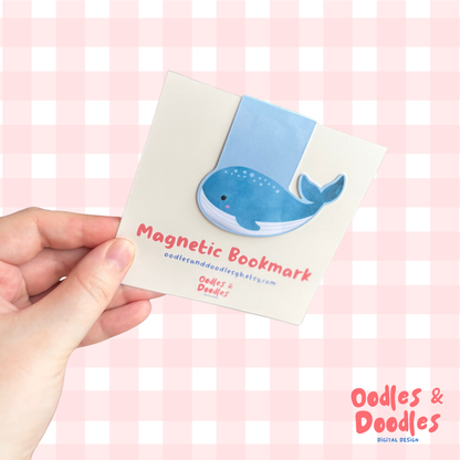 Whale Magnetic Bookmark – Ocean Lover Gift