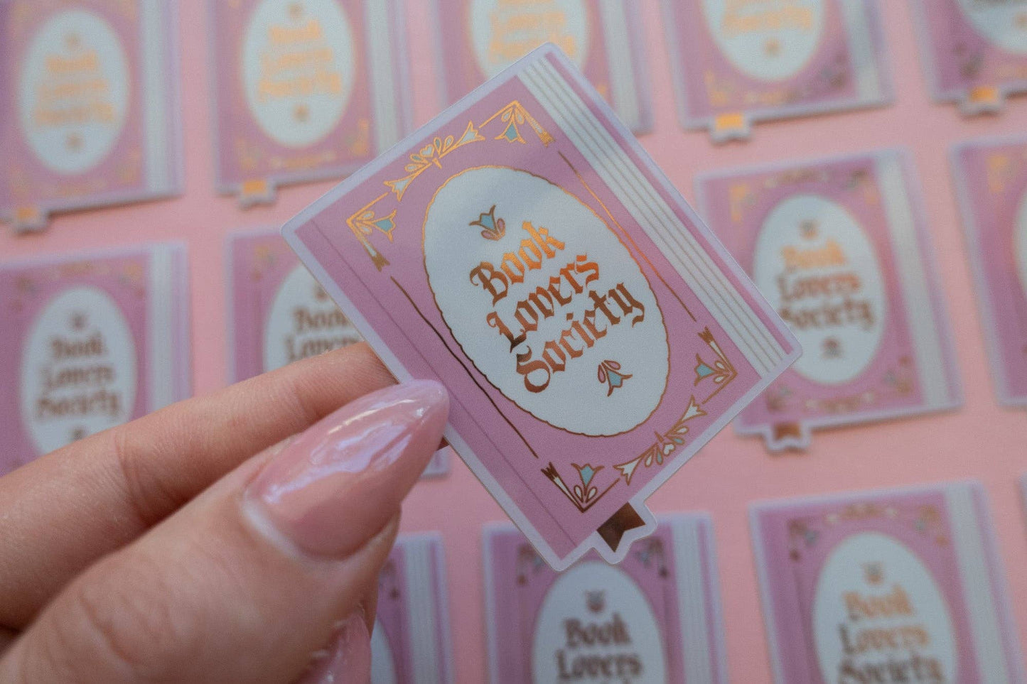 Book Society Sticker [with gold foil]