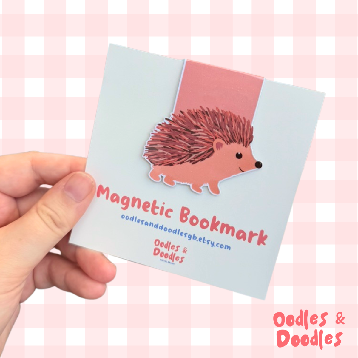 Hedgehog Magnetic Bookmark: Book Lover Gift