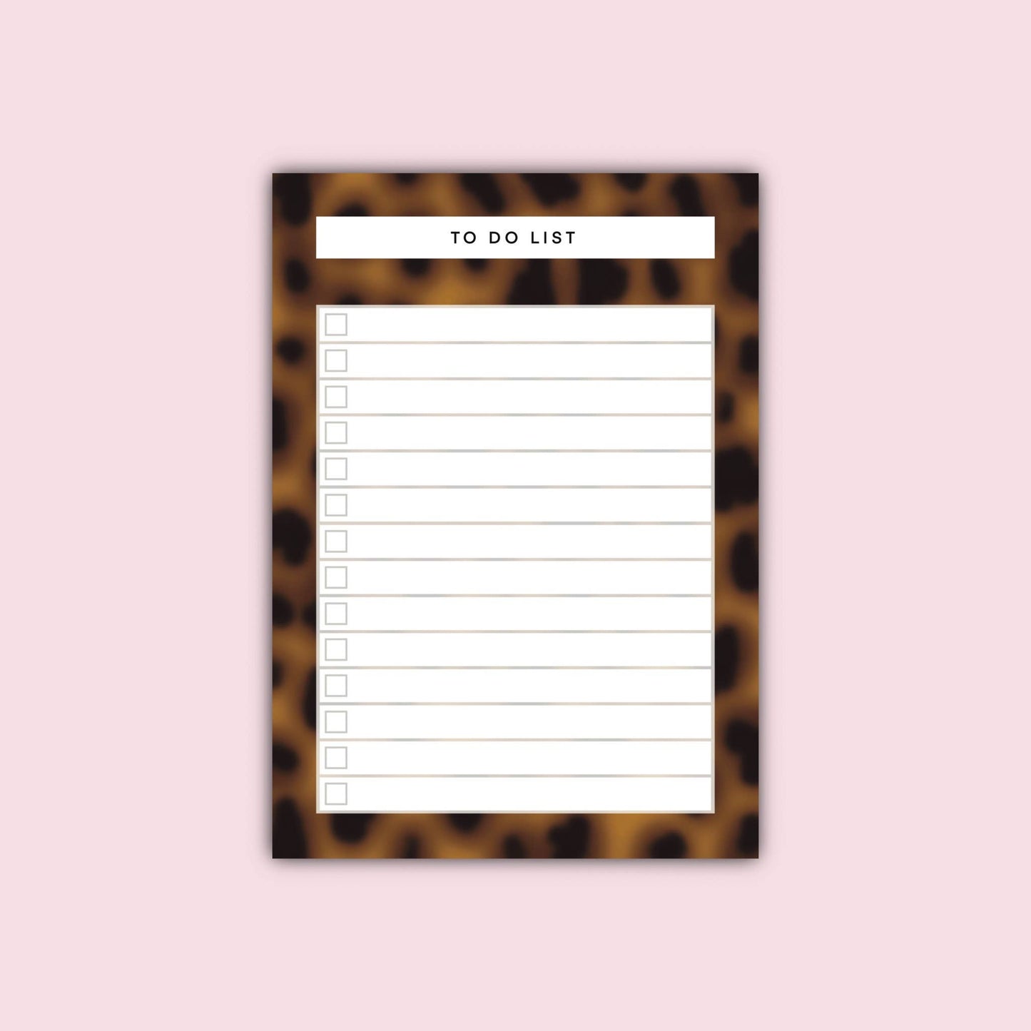 To Do List A6 Tortoiseshell Notepad Planner Stationery