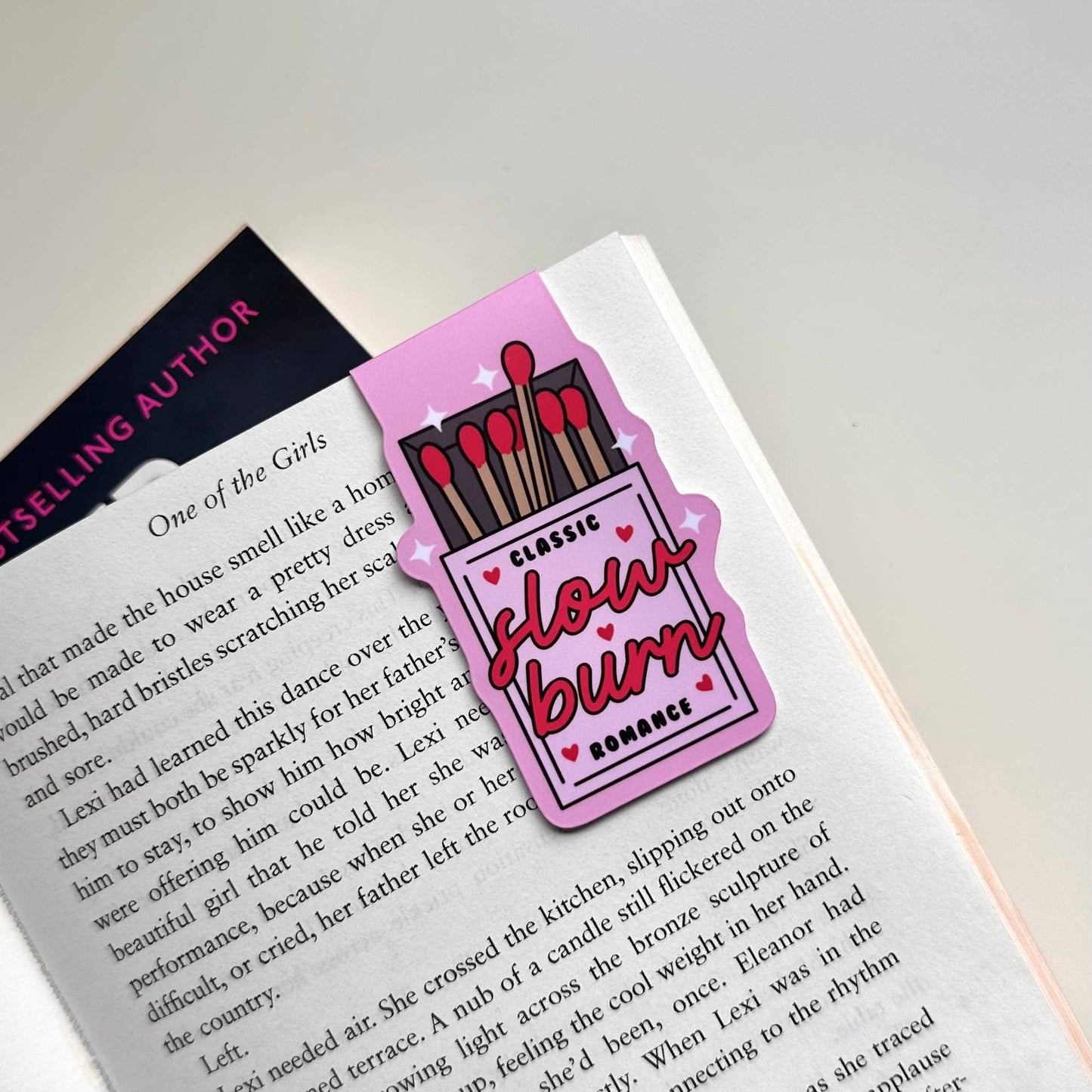 Matchbox Slow Burn Romance Magnetic Bookmark Reading Gift