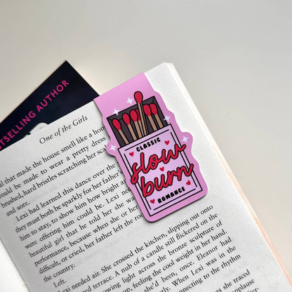 Matchbox Slow Burn Romance Magnetic Bookmark Reading Gift