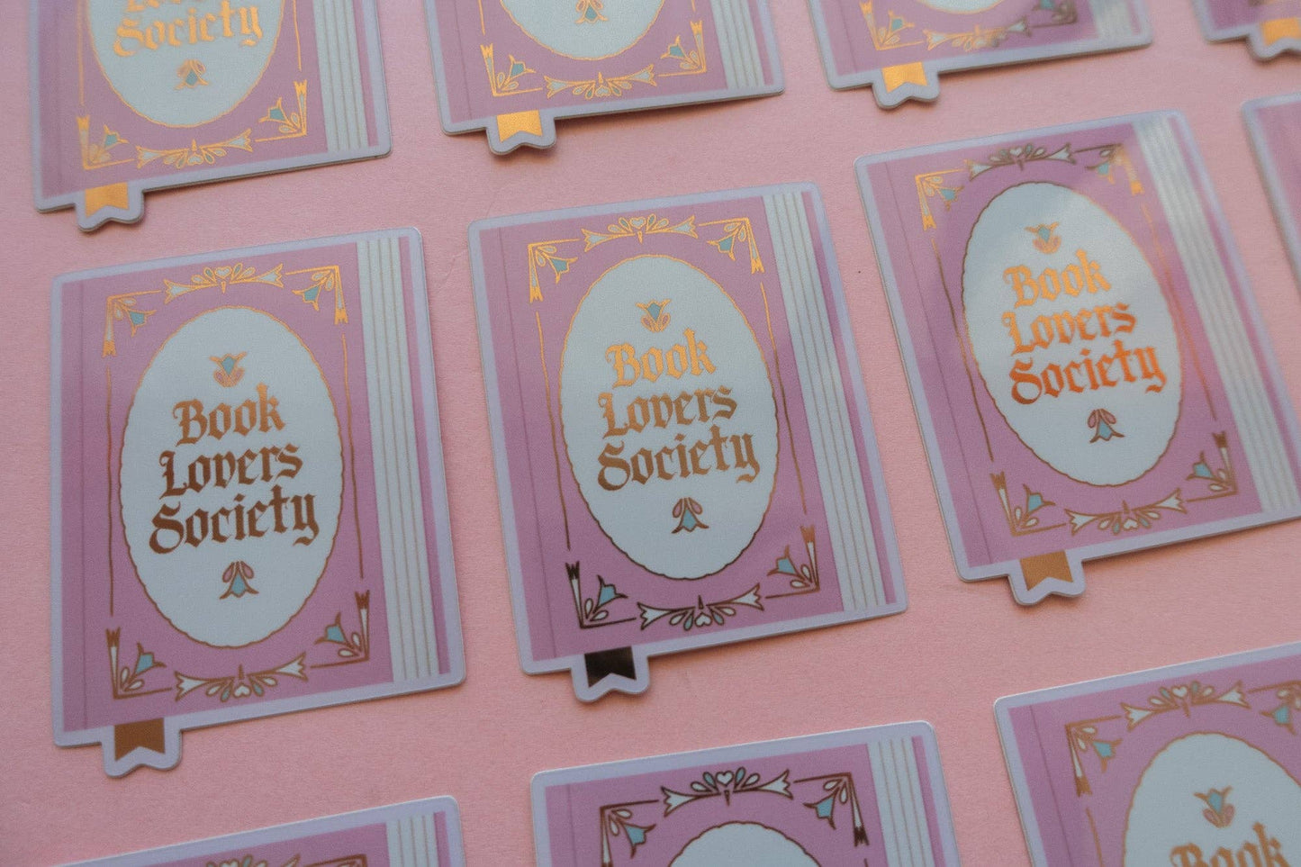 Book Society Sticker [with gold foil]