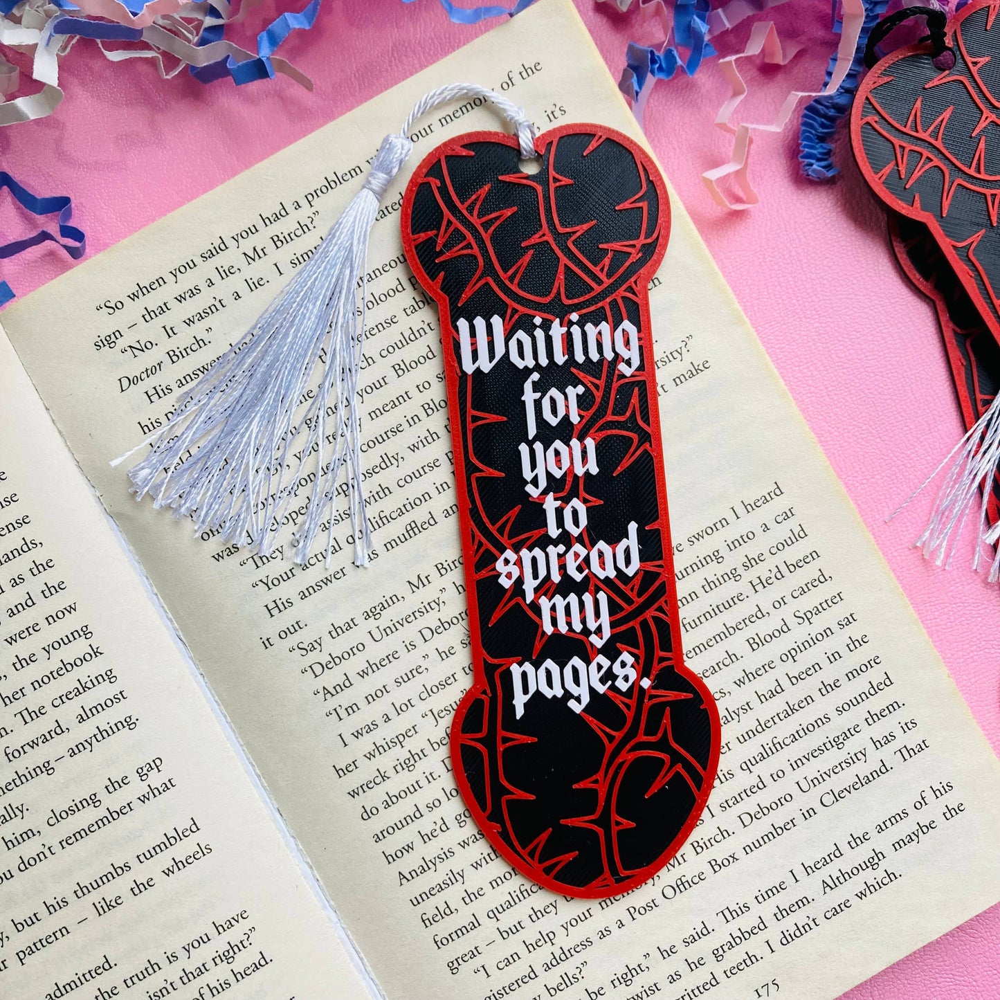 3D Printed Spicy Romance Willy Bookmarks with tassel 