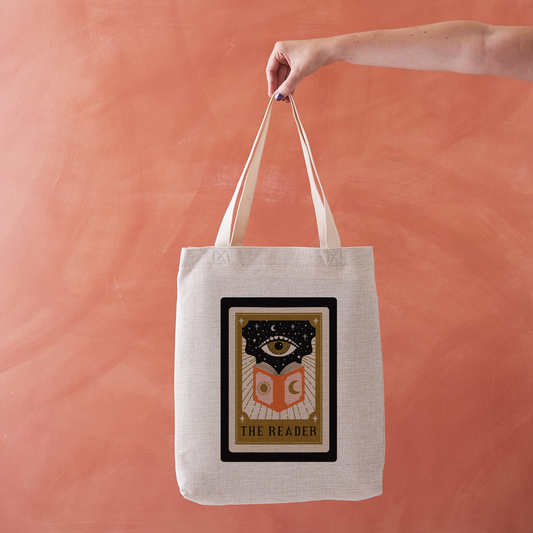 The Reader Tarot Tote Bag | Occult Bookish Design