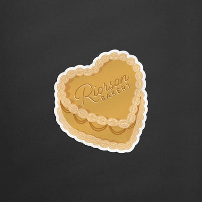 Riorson Bakery Cake Sticker, Fourth Wing Fantasy Sticker