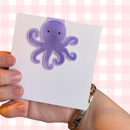 Purple Octopus Magnetic Bookmark | Under-The-Sea Page Marker