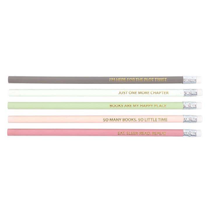 Pack of 5 Book Inspired Pencils