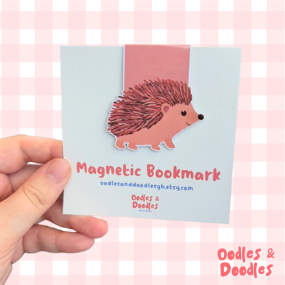 Hedgehog Magnetic Bookmark: Book Lover Gift