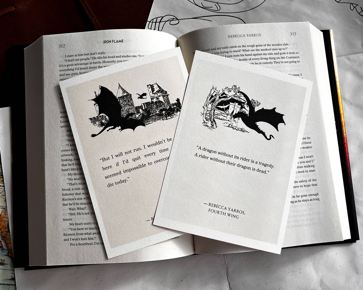 Fourth Wing Basgiath War College 5x7 Art Print Bookish Gift