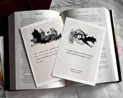 Fourth Wing Basgiath War College 5x7 Art Print Bookish Gift