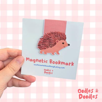 Hedgehog Magnetic Bookmark: Book Lover Gift